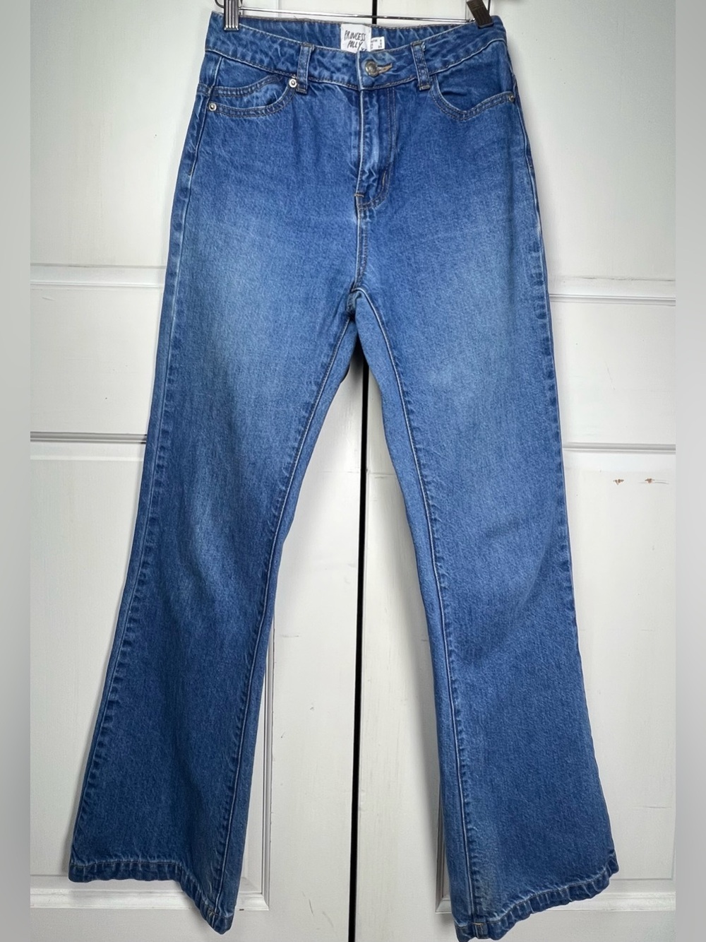 Princess Polly High Rise Boot Cut Jeans Medium Wash Size US 2